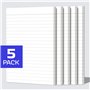 Fantastino® Bloc-Note A5 Ligné - 5 Pièces, 250 Feuilles (50 par Bloc) Papier Premium 90 g/m². Petit bloc de feuilles lignées, mi