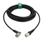 HangTon Câble coaxial blindé antenne GPS radio 50 Ohm TNC vers TNC à angle droit RF faible perte RG223 3 m