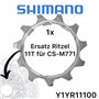 SHIMANO Pignon 11 Dents avec Anneau d'attache pour Groupe BL CS-M771-10