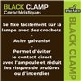 REPTILES PLANET - Grille de Protection pour Support d'Ampoule Black Clamp 18