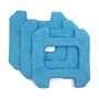 Hobot 268/288 Lot de 3 chiffons de nettoyage de rechange en microfibre pour nettoyage à sec Bleu