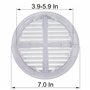 Vent Systems 100-150 mm – Blanc – Couvercle d'aération – Fentes de ventilation rondes – Couvercle de barbecue – Moustiquaire int