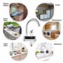 HOGART Robinet Chauffant Électrique Сhauffe-Eau 230 V pour Cuisine, Jardin, Salle de bain, Caravane, Camping, Smart Heater, Chau