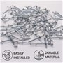 SKIR'CO (50 pièces) Rivets aveugles à tête fraisée en aluminium 4.8 x 10 mm Mandrin en acier Rivets pop