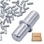 SKIR'CO Lot de 20 épingles d'étagère en métal 4 x 16 mm