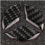 Nikou Logo du Volant, Logo Compatible en Fibre de Carbone, pour Benz Accessoires Pièces Emblème Badge Autocollants Couvre Décora
