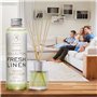 Recharge de Diffuseur Parfumé Linge Frais - 200ml - Diffuseur Parfum Maison - Diffuseur Parfumé de Fresh Linen - Reed Diffuser R