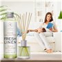Recharge de Diffuseur Parfumé Linge Frais - 200ml - Diffuseur Parfum Maison - Diffuseur Parfumé de Fresh Linen - Reed Diffuser R