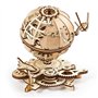 UGEARS Puzzle 3D en Bois - Puzzle Adulte - Modèle de Globe terrestre 3D Rotatif - Kit de Construction mécanique en Bois - Globe