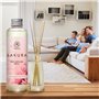 Recharge Diffuseur Roseaux de Sakura 200ml - Naturel Fragrance Fraîche et Durable - Désodorisant - Aromathérapie - Parfum de Amb