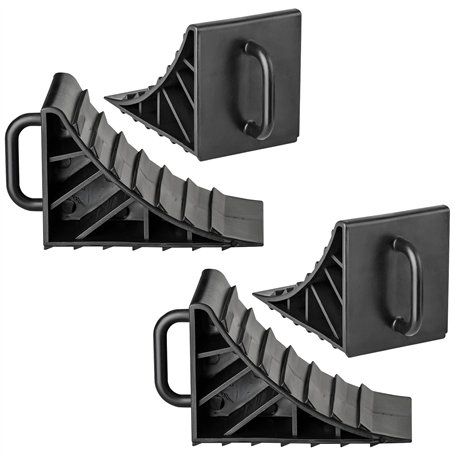 AUTOLIGHT 24 Lot de 4 cales de roue avec poignée 15 x 10 cm - En plastique