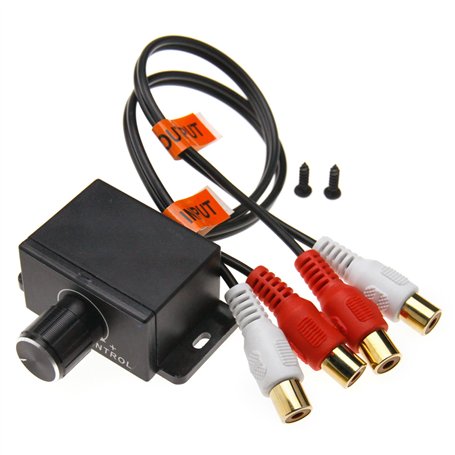 ENET Amplificateur de Volume pour Voiture 4 RCA Audio Bass RCA