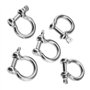 5pcs 5mm Acier INOX Grade Dee Bow Manille Boucle Bateau Marine Marine Ombre Voil