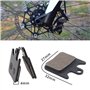 OTOTEC 2 Paires Plaquettes de Frein à Disque Vélo Semi-métalliques en Résine Épaisseur 4mm Ressorts Clips de Fixation Compatible