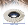 OTOTEC 5pcs Roue de Polissage en Feutre de Laine 125mm Rondelle Dentelée Disque Rabat pour Acier Inoxydable Verre Métaux Alumini