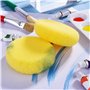 Sobeta 10Pcs Éponge De Peinture d'artiste Synthétique Ronde Éponges D'Artisanat pour Éponge d'art D'Aquarelle Poterie Peinture J