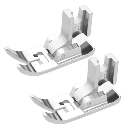 OTOTEC 2pcs Pied-de-biche Zigzag Pied de Couture Point Droit pour Machines à Coudre à Tige Basse Compatible avec Singer Compatib
