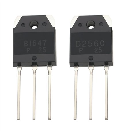OTOTEC Lot de 2 amplificateurs de commutation à transistor 2SB1647 2SD2560 NPN à faible puissance pour projet électronique 150 V