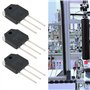 OTOTEC Lot de 2 amplificateurs de commutation à transistor 2SB1647 2SD2560 NPN à faible puissance pour projet électronique 150 V
