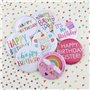 EMSea 8pcs Joyeux Badges Anniversaire Différents Styles Anniversaire Thème Personnalisé Bouton Rond en Métal Pins Articles de Fê