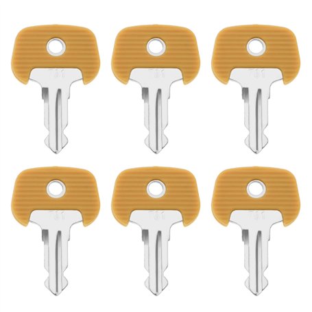 EMSea 6pcs 701 Clés d'allumage 701/28520480 Compatible avec Jungheinrich Chariot Élévateur Transpalette Équipement Lourd Accesso