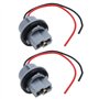 EMSea Lot de 2 Douilles d'ampoule T20 7440 - Adaptateur de Support de Lampe - Connecteur de câblage pré-câblé pour Voiture