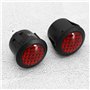 EMSea Lot de 4 voyants d'avertissement LED rouges DC 12 V 2 broches pour voiture, bateau, moteur électrique, appareils ménagers,