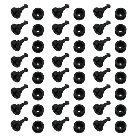 EMSea 30 Jeux de Boulons de Fixation de Garniture de Capot Moteur N90801101 Clip de Fixation Garniture de Passage de Roue de Cap