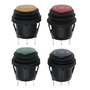 EMSea Lot de 4 Interrupteurs à Bascule 3 Positions on Off on Noir Interrupteur à Bascule Rond à Encliqueter 3 Broches 12 V-250 V
