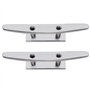 YINETTECH 2pcs Taquets d'amarrage à 2 Trous Acier Inoxydable 316 6 Pouces 6 Pouces pour Bateaux Sécurisation du Quai