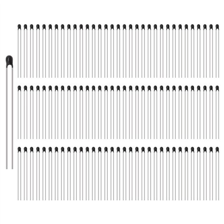 YINETTECH 100pcs NTC Thermistances Résistance MF52-103/3950 10K Ohm -50-150? Capteur de Température Thermistances à Coefficient