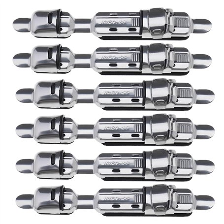 YINETTECH 6pcs Canne à Pêche Porte-moulinets en Acier Inoxydable Moulinet de Pêche Siège Tige Clip Durable Moulinet dePêche Sièg