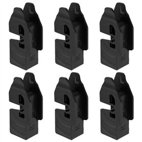 YINETTECH 6pcs Adaptateur de Clip Crochet de Montage Balais d'essuie-Glace Avant pour Bras de Type Crochet de 9mm Installation d