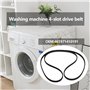 YINETTECH 1 courroie élastique pour machine à laver courroie trapézoïdale à 4 nervures circonférence 1238 mm largeur 9 mm compat
