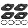 YINETTECH 4 Lot Joints Collecteur Admission de Carburateur pour Scooter 50 CC Tampon en Bakélite Compatible avec ATU Compatible