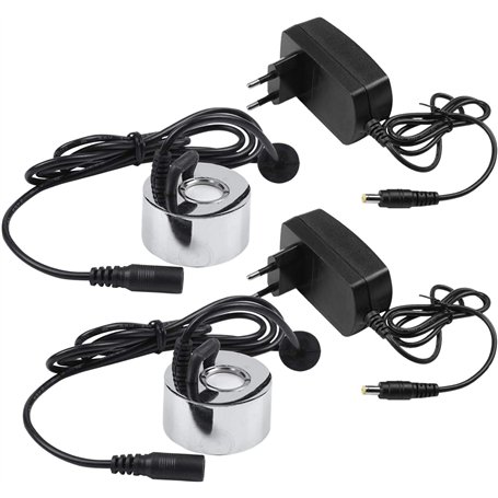 Gokelomg Lot de 2 humidificateurs d' à ultrasons avec prise 45 mm - Fabricant industriel - Incubateur 24 V - Bâtonnets de nébuli