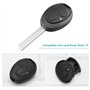 VGOL Lot de 2pcs Coques de Clé à Distance à 2 Boutons Compatible avec Rover 75 MG ZT Compatible avec Land Rover Discovery Téléco