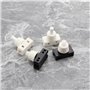 VGOL 4pcs 250V 10A Interrupteur à Bouton-poussoir Miniature Interrupteur à Bouton-poussoir Bouton-poussoir de Commande Marche/ar