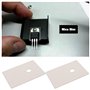 VGOL Lot de 100 Joints Isolants en Mica pour Transistors Et Diodes TO247/TO3P/TO218 20 X 25 X 0,12 Mm
