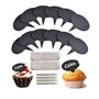 Tiamu 18Pcs Mini Tableau Ardoise Craie pour Buffet