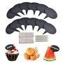 Tiamu 18Pcs Mini Tableau Ardoise Craie pour Buffet, Mariage, Fête, Marqueurs à Fromage pour Plateau de Charcuterie, Mini Panneau
