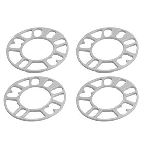 Qeunrtiy 4 PièCes Entretoises de Roue en Aluminium Cales Plaque Entretoises de Roue Automatique 5Mm Goujon pour 4X100 4X114.3 5X