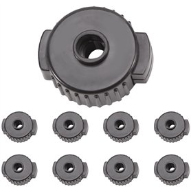 Veciado 9 PièCes Ensemble de Batterie ABS éCrous à DéGagement Cymbale Assemblage Tambour Mate Accessoires de Remplacement