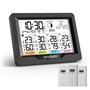 Raddy WF-60M Station météo sans fil avec 3 capteurs extérieurs