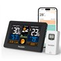 Raddy N75 Station météo Wi-Fi avec Capteur Extérieur