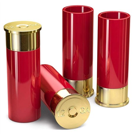 NISHZHU Lot de 4 verres à liqueur de calibre 12