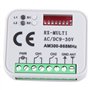 HiCOZZIE Récepteur Universel RX Multifréquence 300-868 MHz 2CH 12 V 24 V Module de Relais Télécommande de Porte de Garage 433