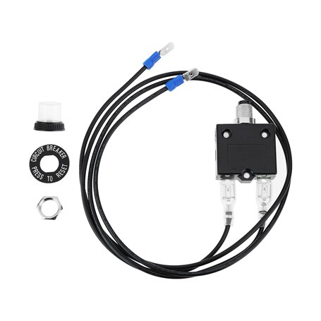 eMagTech 1 disjoncteur à bouton-poussoir avec fil 32 V 18 AWG pour appareils électriques