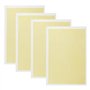 Ginobili Lot de 4 feuilles de papier de marquage laser blanc à intensité variable pour céramique