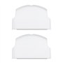 eMagTech Lot de 2 caches de batterie de rechange en plastique pour console Sony PSP 2000 2003 2004 3000 3003 3004 Blanc